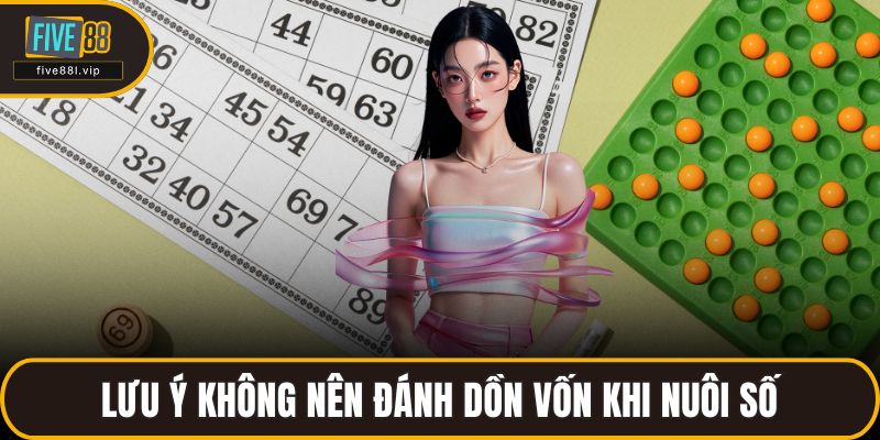Lưu ý không nên đánh dồn vốn khi nuôi số