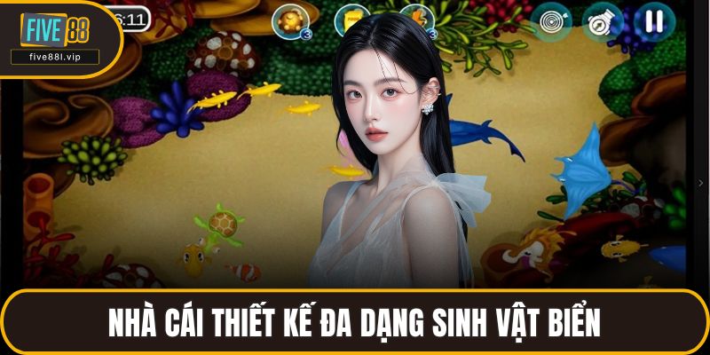 Nhà cái thiết kế đa dạng sinh vật biển